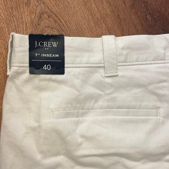 NWT J.Crew 7” Flex Chino Short In White Size 40 - Picture 6 of 7